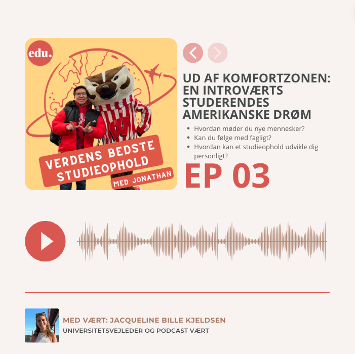 podcast om at komme ud af komfortzonen på et studieophold