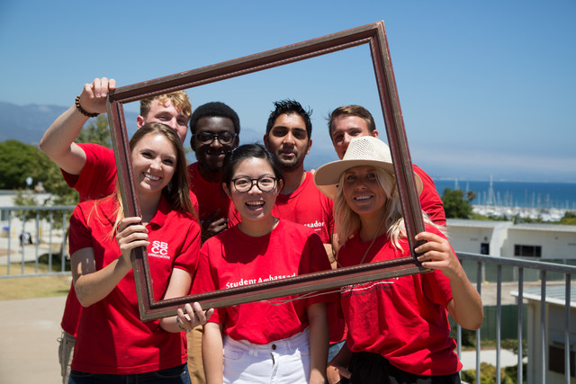 Studerende på Santa Barbara City College i Californien