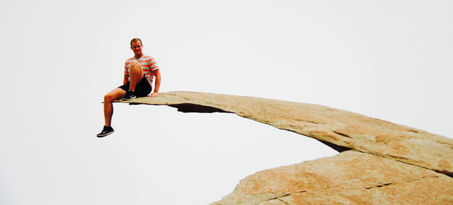 Martin på Potato Chip Rock San Diego