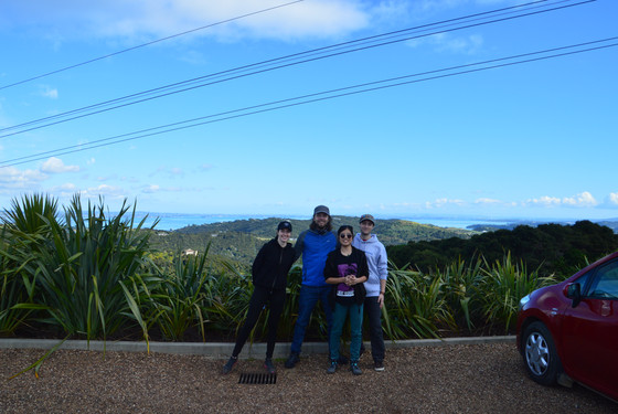 Studerende på udflugt i New Zealand