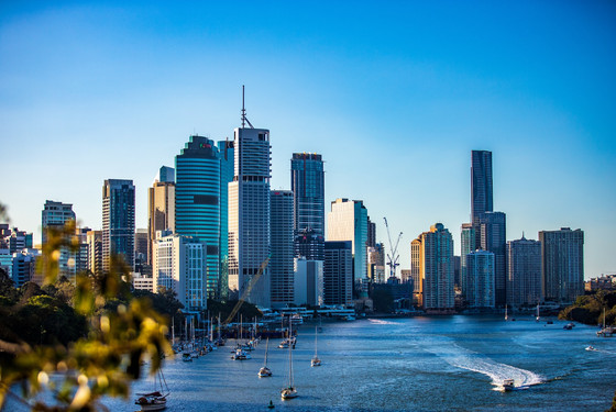 Brisbane River. Kom på studieophold i australien.