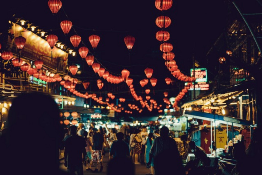 Vietnam gade lys