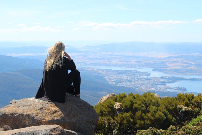Heidi på studieophold i Tasmanien